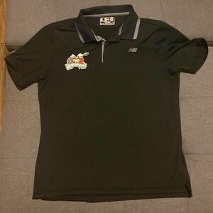 New Balance Calgary Roughnecks Lacrosse Polo / Golf Shirt Black Size Men’s Large